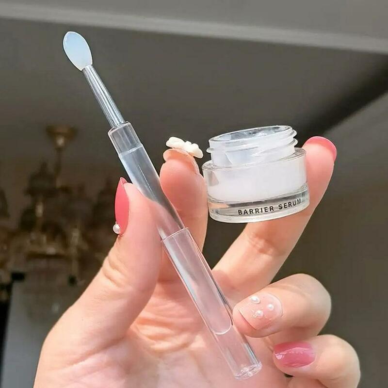 Przenośny silikonowy szczotka do ust z pokryciem miękki wielofunkcyjny aplikator do pędzel do cieni do powiek szminki do ust balsam do makijażu błyszczyk F5P2