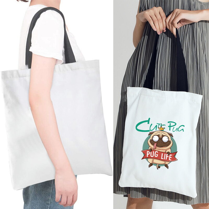 Save Effort Shopping Bag Capacity Women Handbag Shoulder Bags Wear-resistant Canvas Tote case High Quality Ladies Storage Pouch