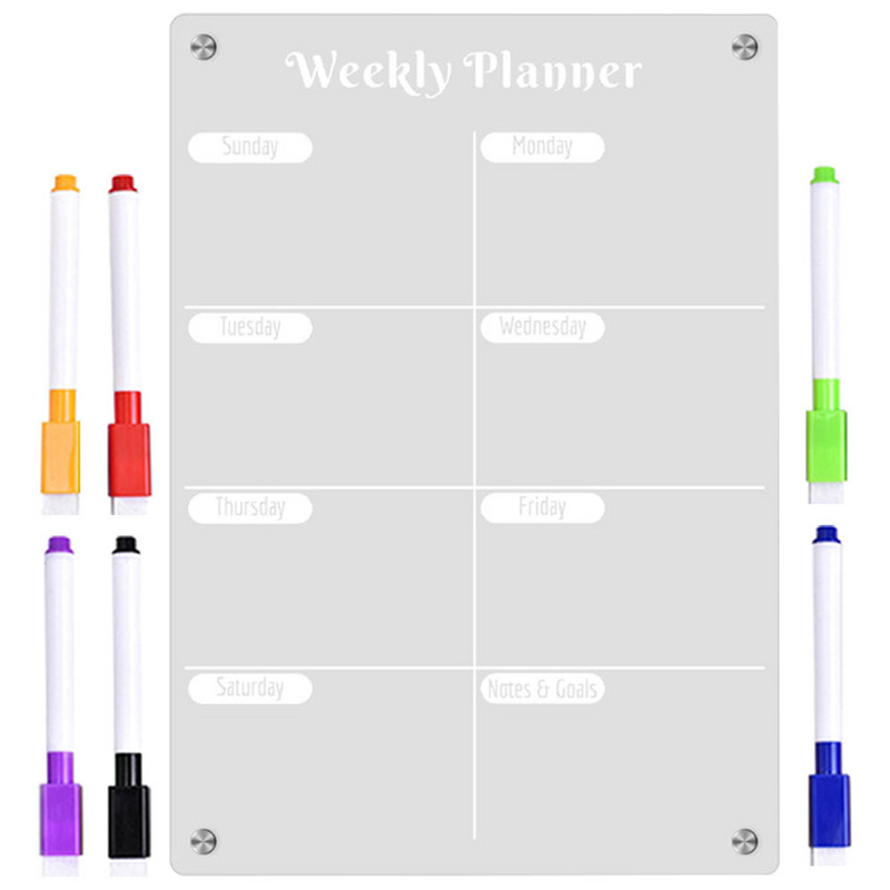Magnetic Frigorífico Planner, Frigorífico Board, Programação diária, Mensagem, Writing