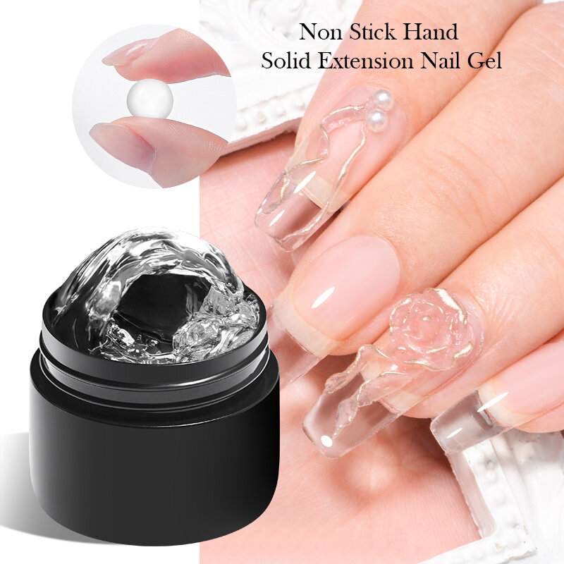 MEET ACROSS-esmalte de Gel para uñas, barniz acrílico UV transparente antiadherente para construcción de Arte de uñas, 7ml