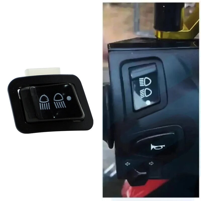 Universal Motorcycle Switch Black Dimming Easy Installation Headlight High Beam Horn Turn Signal 3rd Gear Low Beam