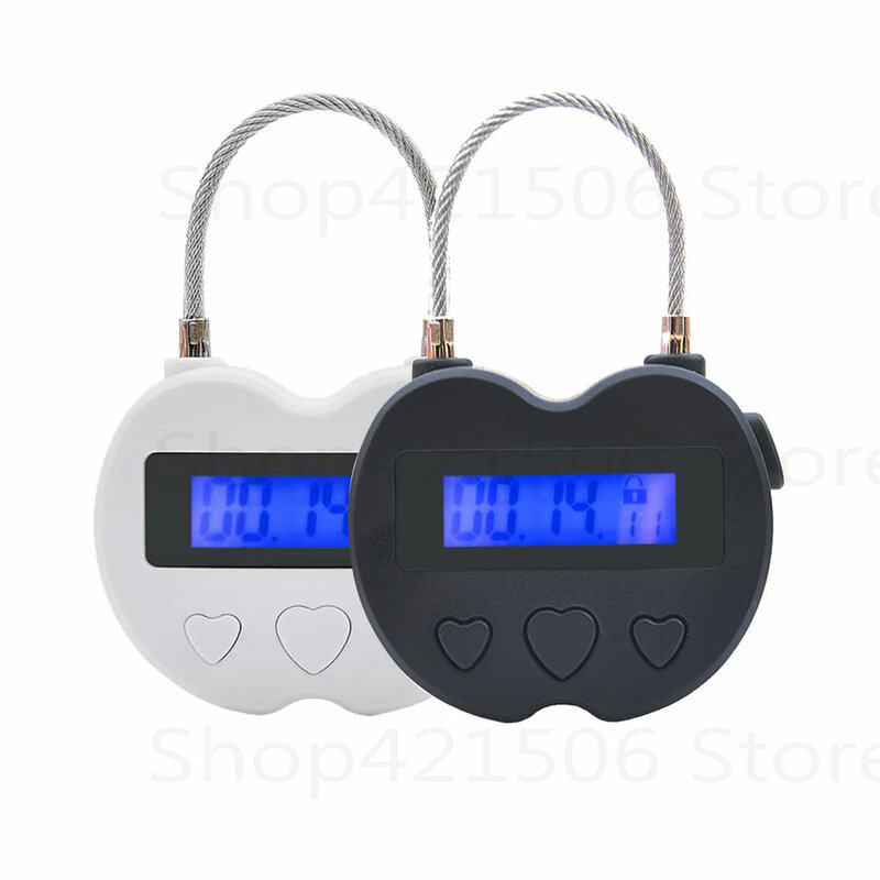 Display LCD Smart Time Lock, Multifunções Viagem Temporizador Eletrônico, impermeável USB recarregável, Temporizador Temporário Cadeado