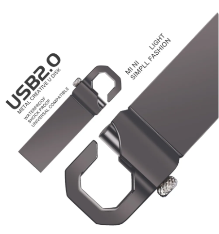 Clé USB 2.0 en métal, clé USB, clé USB, 64 Go de vitesse, porte-clés, clés, cadeaux d'affaires créatifs, reviede stockage, nouveau