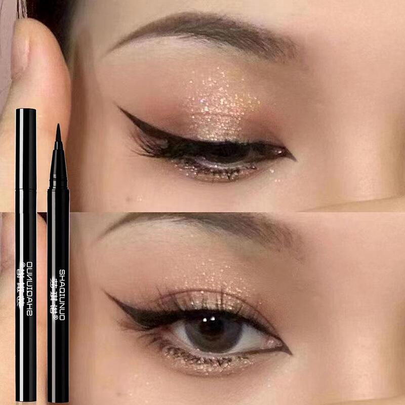 2023 donne 1 pz Eyeliner penna liquida impermeabile lungo opaco occhio duraturo timbro matita bellezza asciugatura Eyeliner trucco liscio Qu K2T0