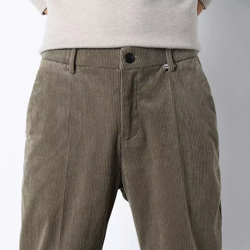2023 pantaloni Casual in cotone invernale e autunnale di nuova moda pantaloni da uomo di alta qualità