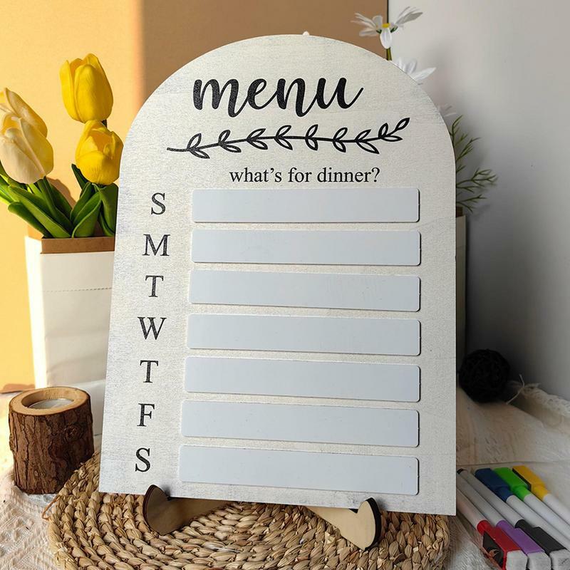 Chores List Board Weekly Erasable Magnetic Wooden Board Environmentally Friendly Dry Erase Boards For Plan Mood Suggestion Tasks