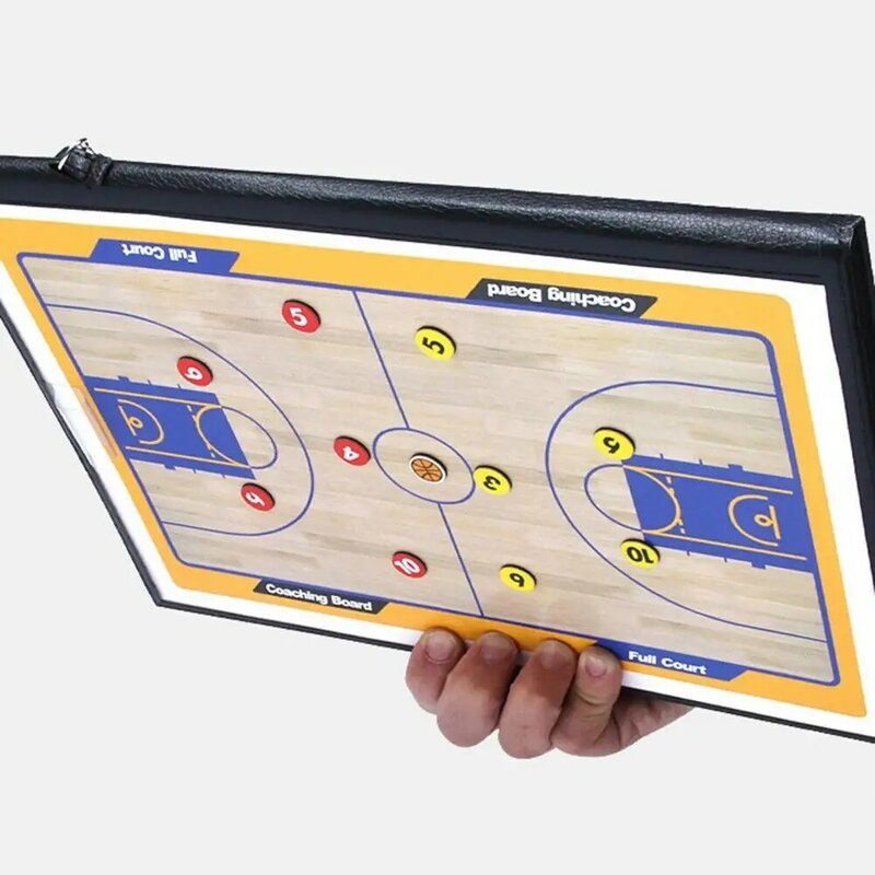 Volleyball Coaching Board Magnetic Clipboard Smooth Surface Foldable Handheld Tactics Board Training Assistant Equipment