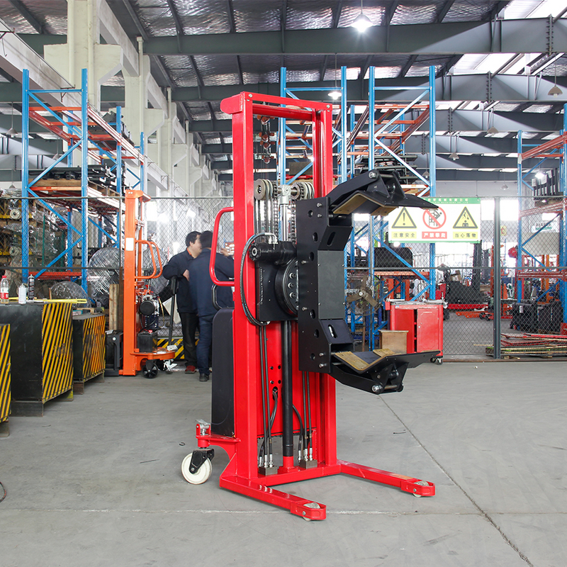 VISION oil drum moving Electric Barrel Stackers With Tilter Lifter Truck