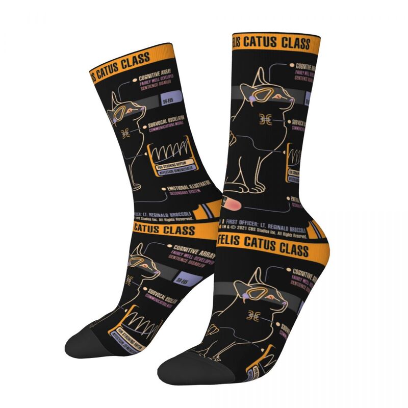 Stars Treks USS Spot Socks Men's Women's Funny Happy Socks Novelty Spring Summer Autumn Winter Socks Gifts