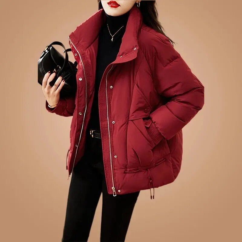 Doudoune en coton pour femme, manteau confortable, tempérament élégant, polyvalent, loisirs d'hiver, femme, nouveau, 2023
