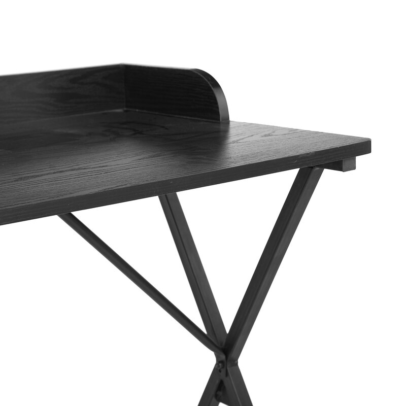 47.2 "l rechteckiger Computer tisch, Schreibtisch-voller schwarzer Schreibtisch