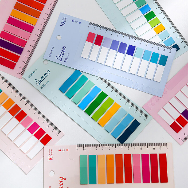 200 arkuszy kolorowe kartki samoprzylepne indeks naklejki planowanie przypomnienie notatnik zakładki notatniki szkolne materiały biurowe