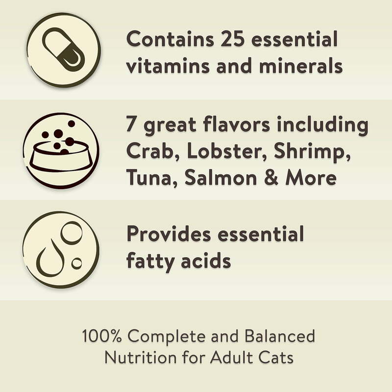 อาหารแมวสูตรพิเศษสำหรับนักชิมอาหารแมวแห้งการผสมผสานรสชาติอาหารทะเล35ปอนด์