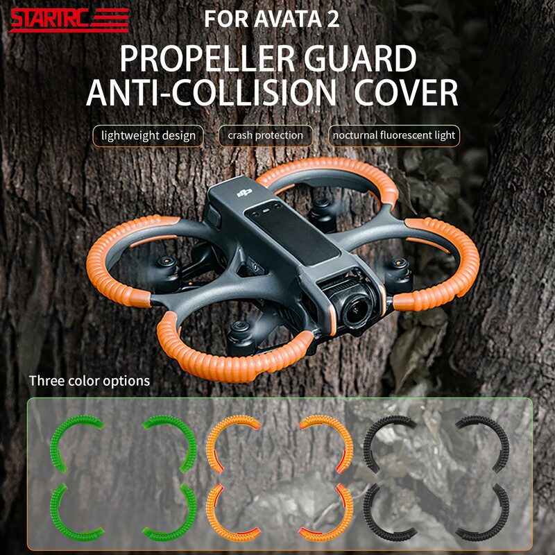 STARTRC protector de Hélice para DJI Avata 2, accesorios de hélices, parachoques, absorción de golpes, cubierta protectora anticolisión para Dron