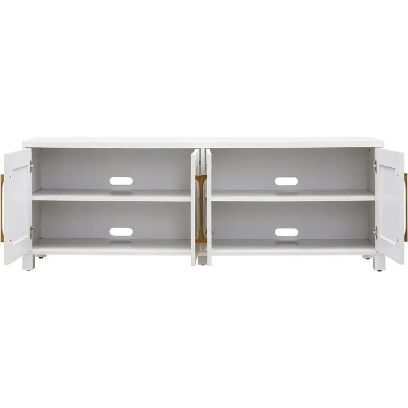 TV cabinet, for white up to 80 inches, living room TV stand, white
