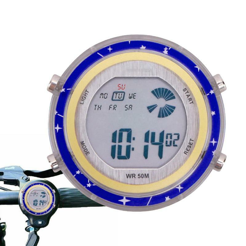 Motorcycle Digital Clock Luminous Dial Stick-On Motorbike Mount Clock Motorcycle Electric Watch For SUV Motorcycle Vehicle And
