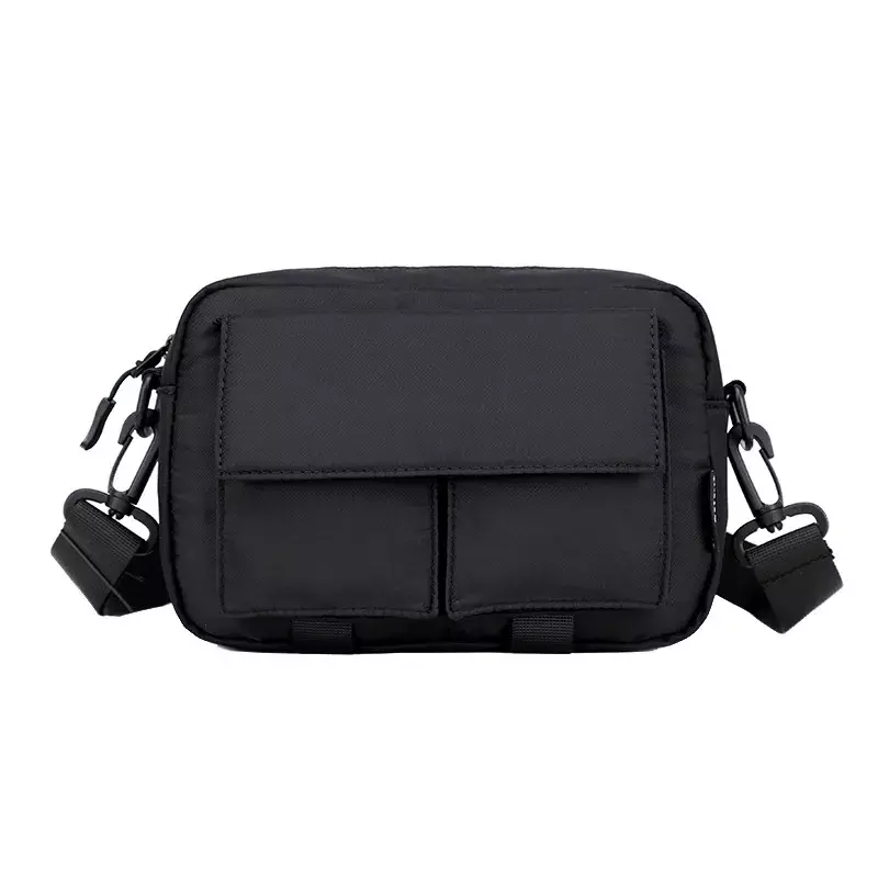 Bolsa de ombro crossbody pequena para homens, estilinete preto, sacos móveis mensageiro, mini bolsa masculina, moda coreana, 2023