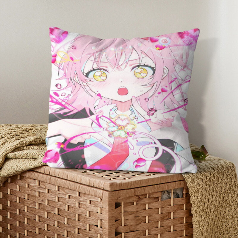 Sarung bantal Anime Amu Hinamori, rumah kamar tidur ruang tamu sarung bantal Sofa 45x45cm kulit persik