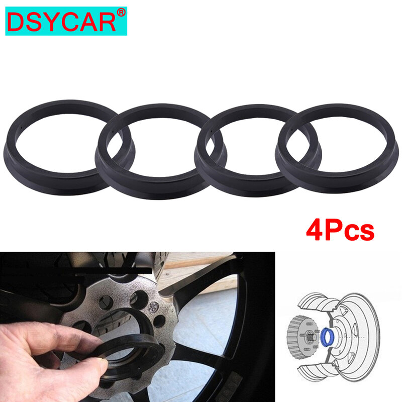 4Pcs/Set Car Accessories Plastic Wheel Hub Centric Ring 73.1 to 67.1 Wheel Hub Ring OD = 73.1mm ID = 67.1mm Wheel Center Ring