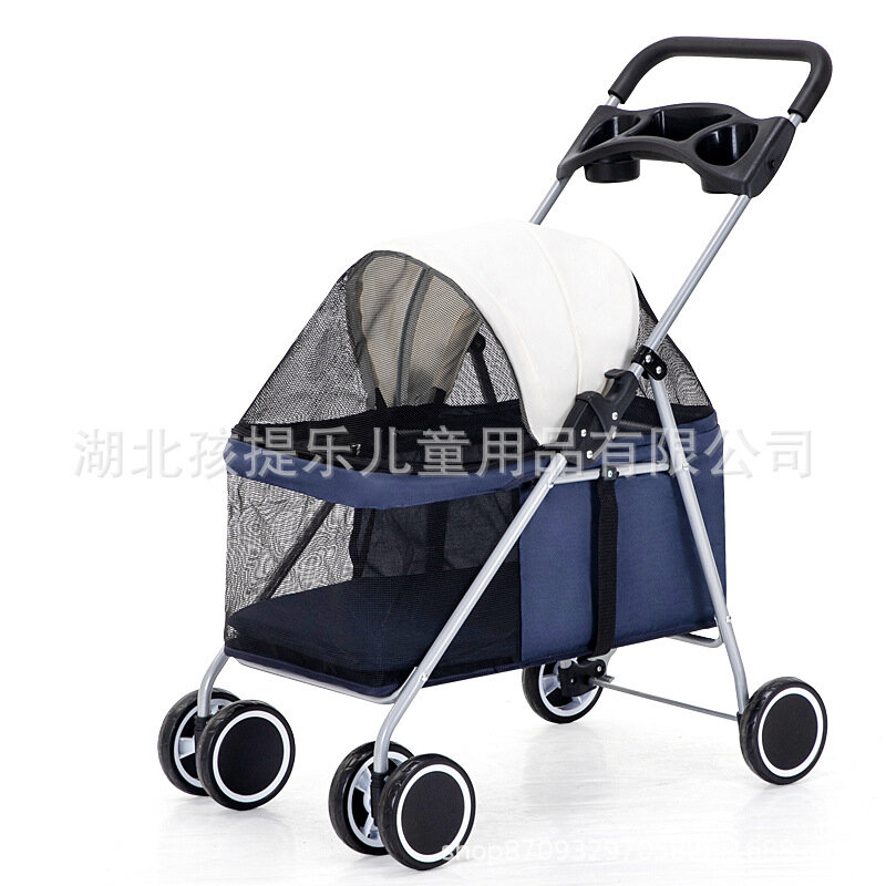Cat Teddy Outdoor Portable Folding Pet Stroller Dog Cat Rabbit Small Scooter A Variety of Styles Are Available