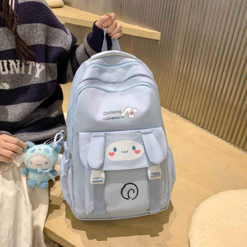 Sanrio-mochila escolar Clow M para estudiantes, gran capacidad, hombrera, informal y ligera, Linda mochila de dibujos animados