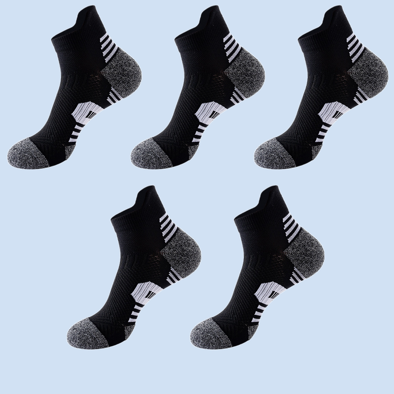 Chaussettes de sport respirantes pour hommes, fond de serviette épaissi, course en plein air, basket-ball, randonnée, badminton, 3 paires