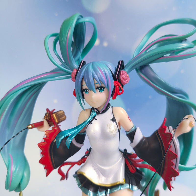 26CM Anime Action Figure EXPO2019 Concert Hatsune Miku Kawaii Pvc Peripheral  Model Doll Figurals Collect ornaments Toys gifts