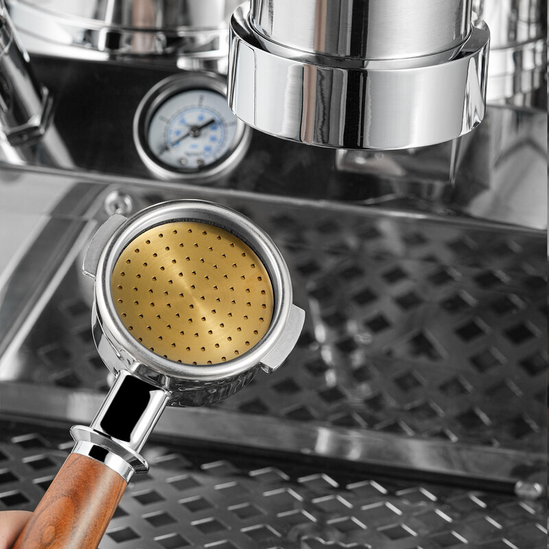 Écran de rondelle d'espresso de revêtement en titane MHW-3BOMBER 51/2/53/58mm filtre en métal réutilisable épaisseur de 0.8mm écran de douche inférieur