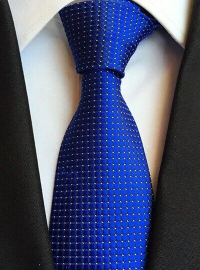 Cravate Classique à Carreaux Solides pour Homme, 8cm, Bleu Marine, Rouge, Violet, Cadeau de ixde Mariage et de Bureau, Haute Qualité