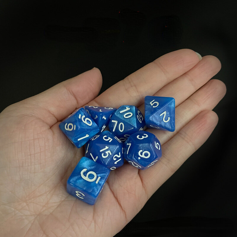 7Pcs/set Foreign Trade New Product, Multi Sided Dice, Dnd Running Group, Suitable for Table Game Supplies
