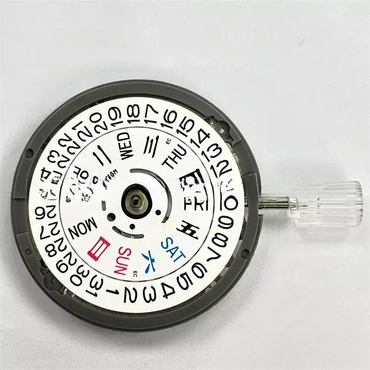 Aksesori jam tangan Movemant diimpor dari merek Jepang baru NH36 penggerak mekanis otomatis kalender tunggal warna hitam