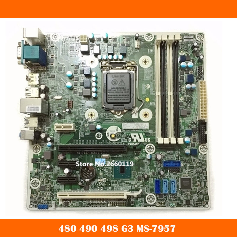 High Quality Motherboard For HP 480 490 498 G3 MT MS-7957 793741-001 793305-001 793305-002 793739-001 Fully Tested