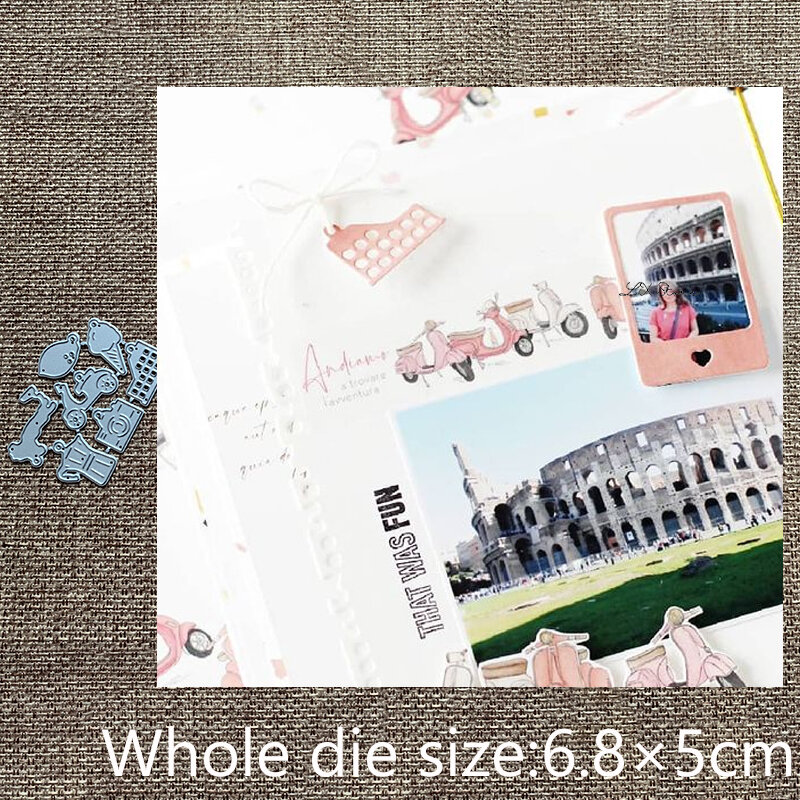 XLDesign-troqueles de corte de Metal para manualidades, Mini accesorios para decoración de álbumes de recortes, troqueles de troquelado de molde plantilla, tarjeta de papel artesanal