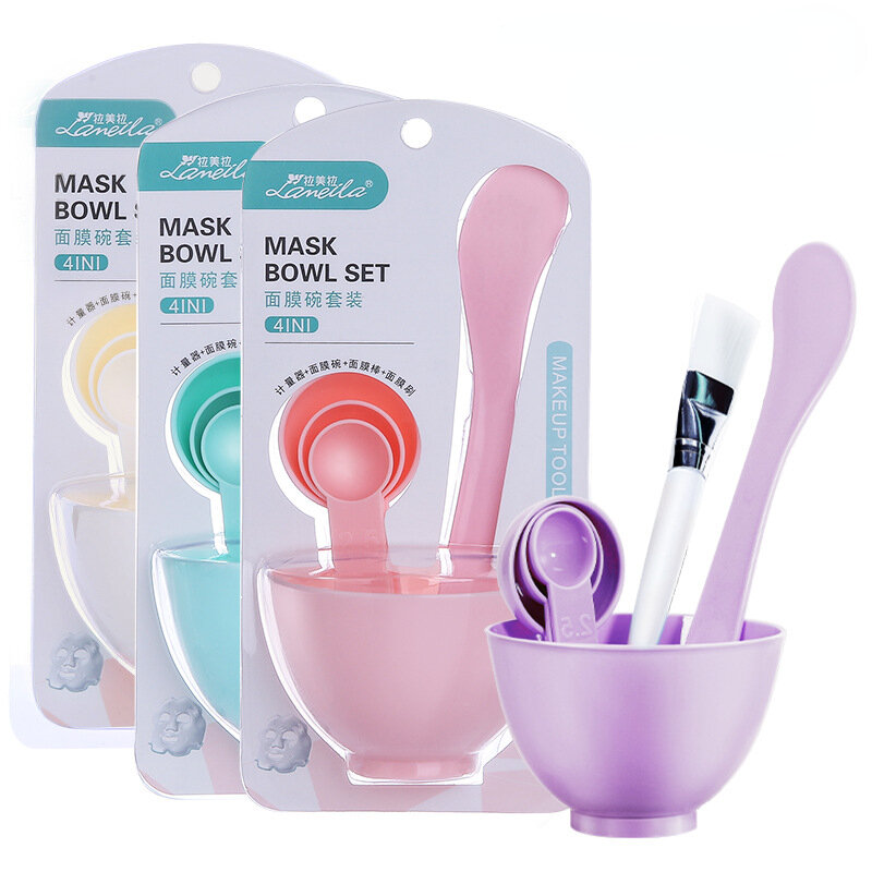 2/6pcs DIY Mask Mixing Bowl Face Set for Women Girl Facial Skin Care Mask Mixing Brush Bar Spoon Tool Kit Beauty Makeup Supplies