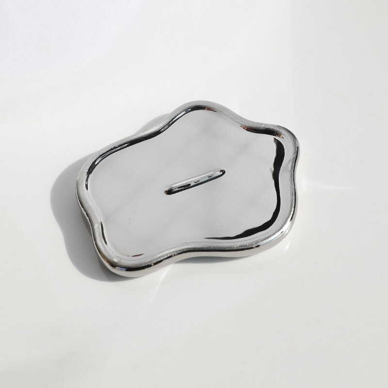 1pc unregelmäßige Keramik Schmuck Tablett für Schmuck Display und Schlüssel Lagerung-Desktop dekorative Ornament