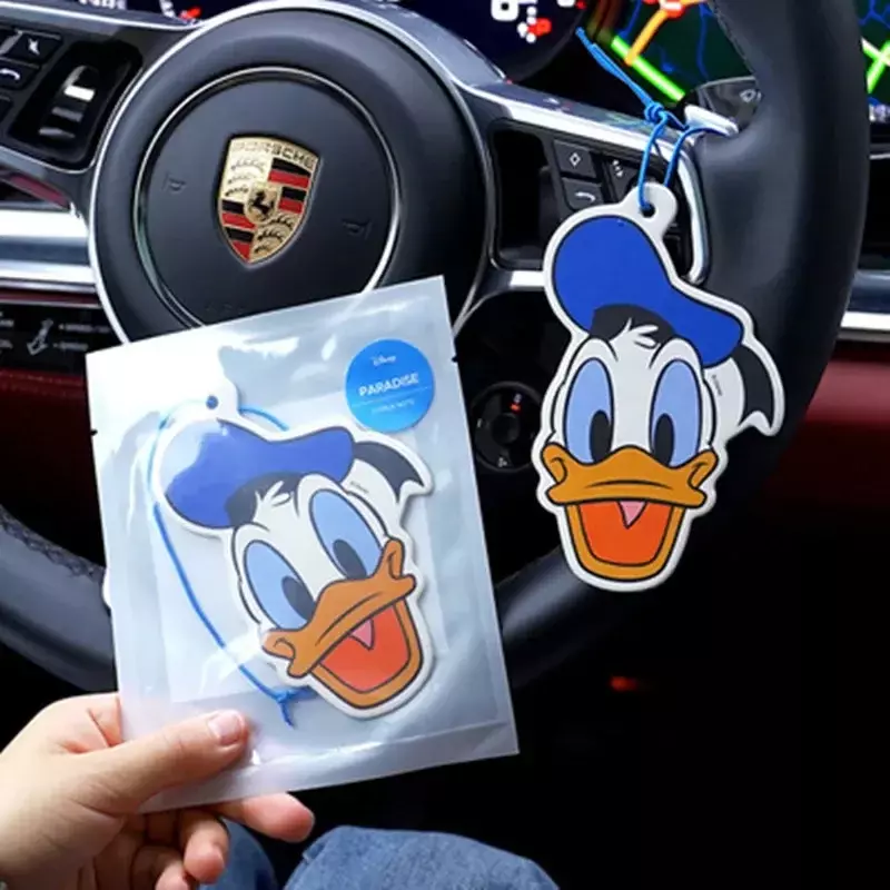 Disney Anime Mickey Mouse Stitch aromaterapia compresse aromaterapia per auto rimuovi odore pulisci giocattoli regalo per bambini ciondolo cartone animato