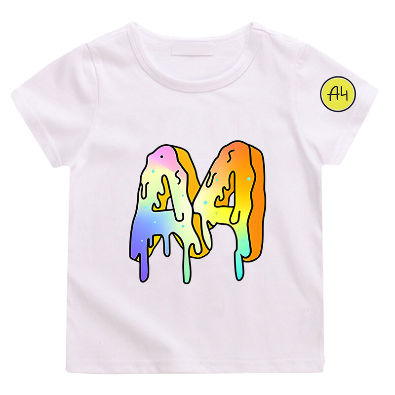 Camiseta de manga corta para niño y niña, camisa de manga corta con estampado de Donuts, de verano, 100% algodón