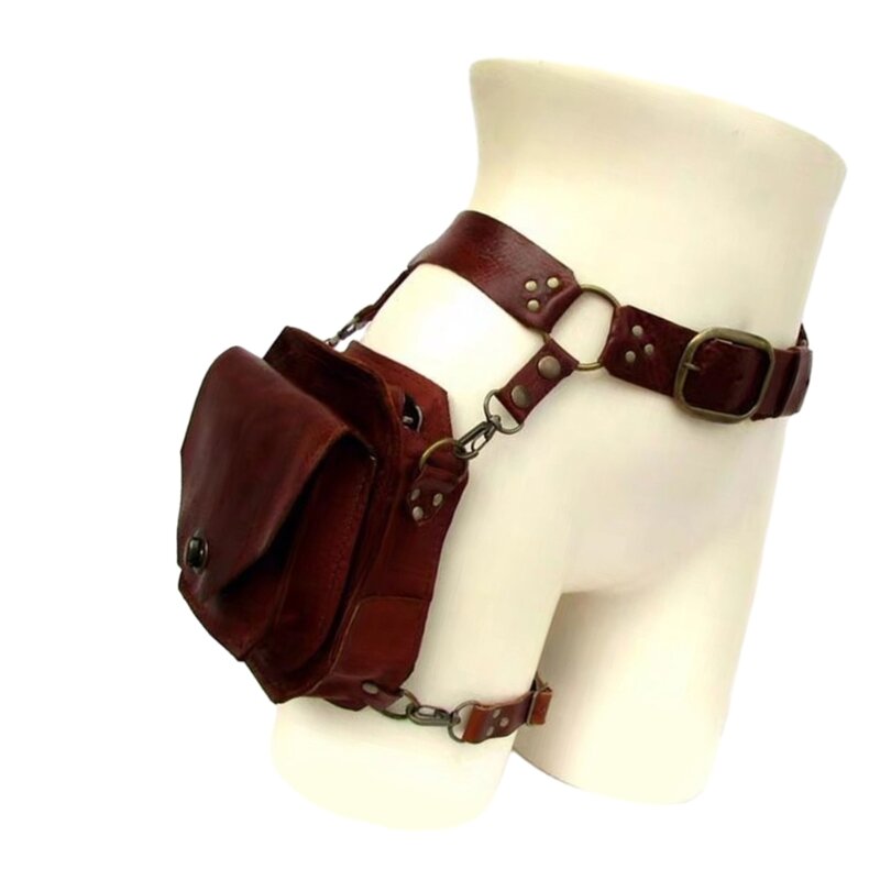 Steampunk Waist Pack Thigh Bag Medieval Waist Belt Drop Leg Bag Fanny Waist Bag