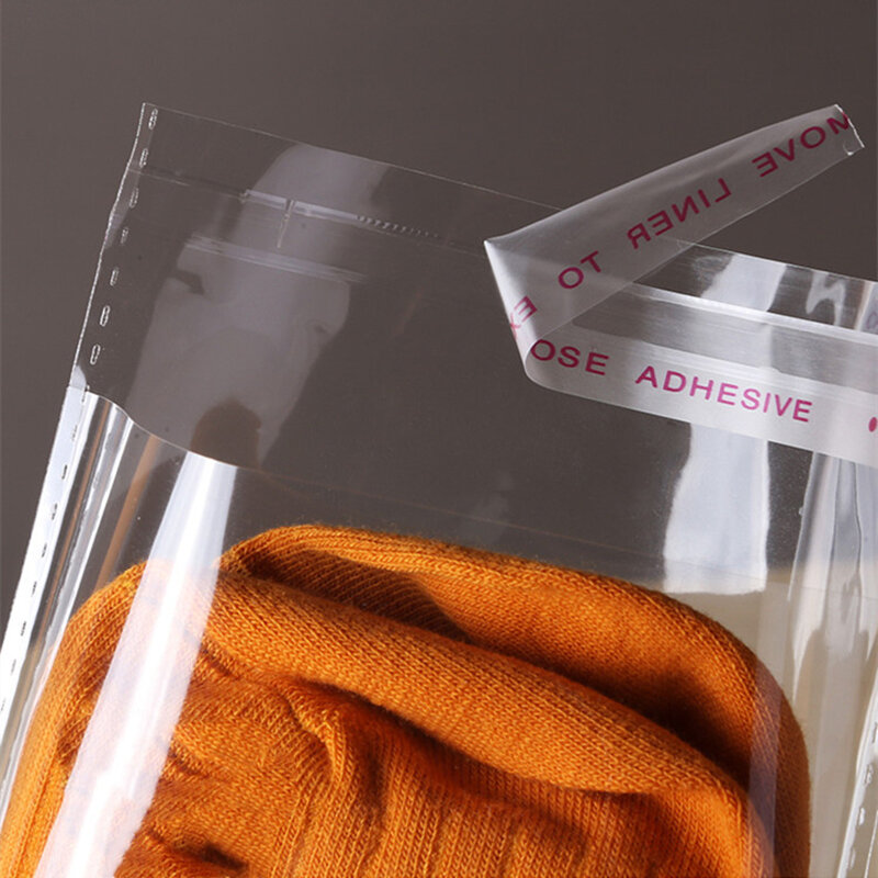 キャンディーやキャンディー用の粘着性の小さな透明なプラスチック製バッグ,ジュエリーパッケージ,粘着性のクッキー包装