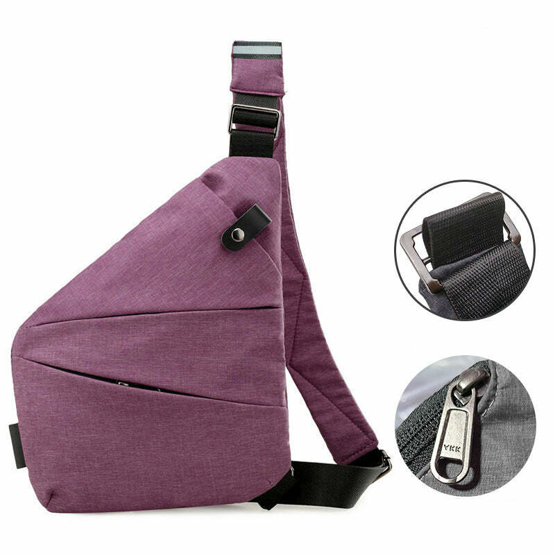 Personal Flex Bag Men's Left/Right-handed Crossbody Bag Shoulder Sling Bag Multifunction Short Travel Messenger Chest Pack