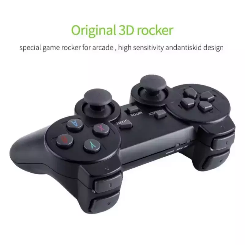 2024 New Video Game Console 2.4G Double Wireless Controller Game Stick 4K 20000 games 64GB 32GB Retro games For TV boy gift