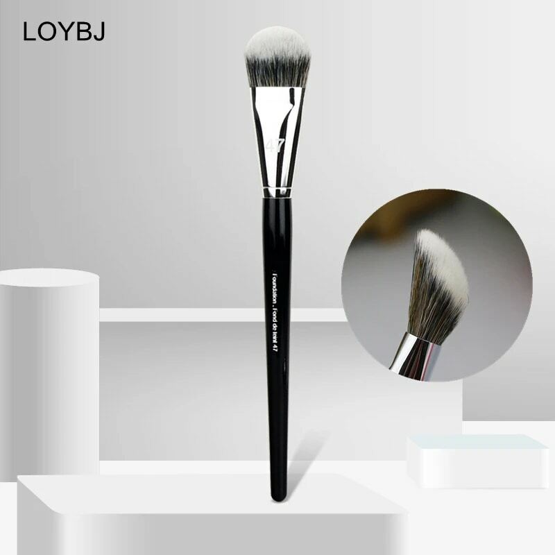 LOYBJ-brocha profesional para Base de mujer, 47 cabezales de escoba, brochas correctoras de sombra de Base líquida, herramientas de belleza para maquillaje