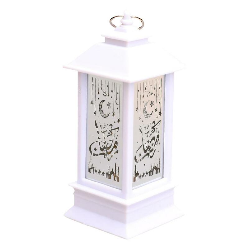 Eid Mubarak LED Lantern Ramadan Lamp Electronic Candle Party Gifts Ornament Decor Hanging Table Festival Decor Muslim Islam X1I1