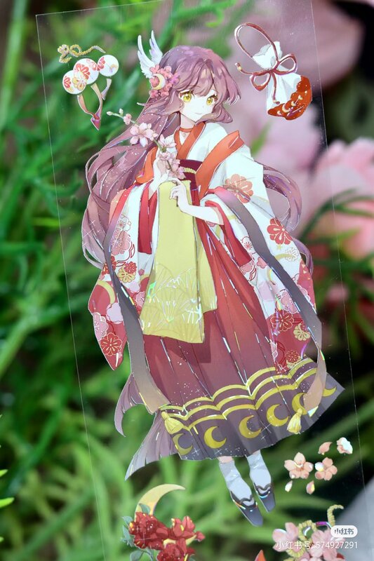 일본 스타일 축제 요정 소녀 샤이니 마스크, 와시 pet 테이프, 1 루프