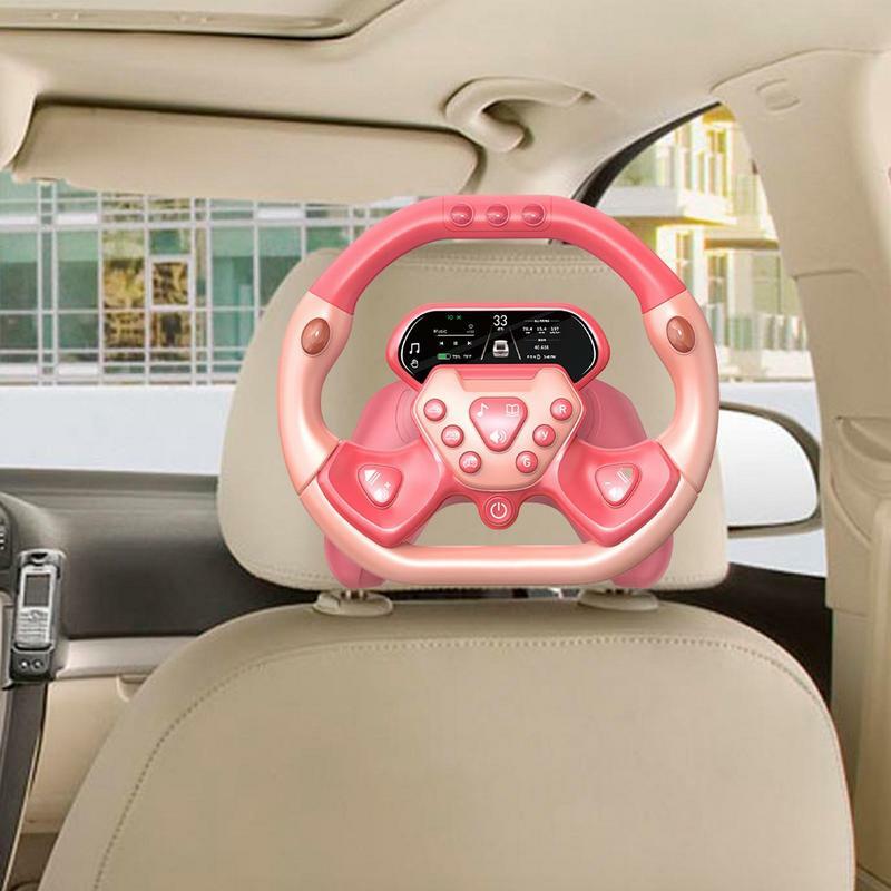 Kierownica zabawka dla dzieci elektryczna kierownica zabawka wielofunkcyjna do jazdy samochodem zabawka z muzyką i lekką zabawki edukacyjne dla dzieci