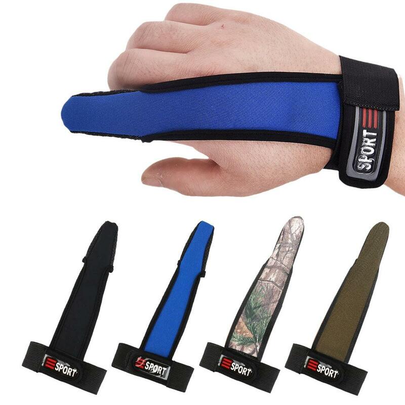 1PC Single Finger Protector Fishing Gloves Blue/Red/Black Non-Slip One Fishermen Glove Fishing Finger Casting Accessories X9D7