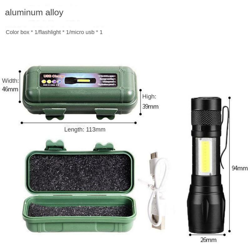 Langstrecken lange Akkulaufzeit Taschenlampe langlebige kompakte Taschenlampe tragbare super helle Taschenlampe Outdoor-Ausrüstung