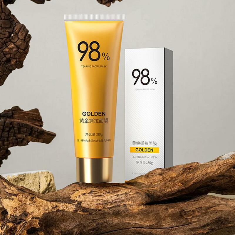 Beilingmei-Gold Foil, 98% Peel Off, Hidratação Facial, Limpeza Profunda, Reduz Linhas Finas, S U2v1