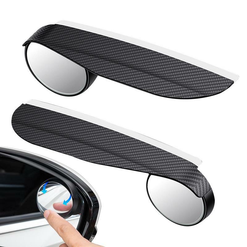 Specchio per benda per auto auto telaio rotondo convesso grandangolare trasparente specchietto retrovisore specchietto retrovisore per auto pioggia specchio regolabile per sopracciglia