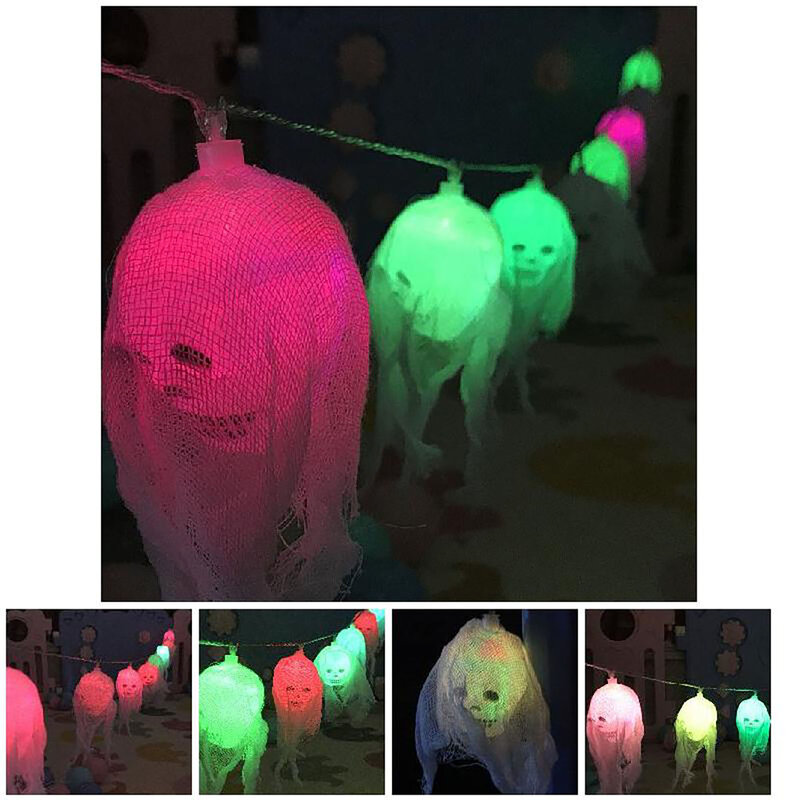 Guirlandes lumineuses multifonctions pour enfants, décoration d'Halloween, cadeau de fête pour filles et garçons, WZPI
